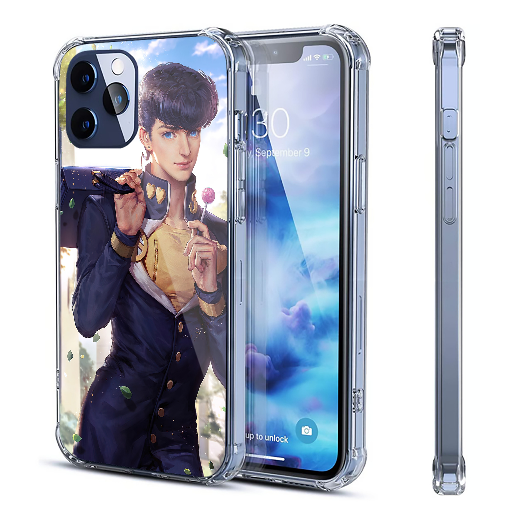 （画像用） ジョジョの奇妙な冒険 JoJo's Bizarre Adventure 【iPhone 12シリーズ対応】透明スマホケース（クリアソフトケース）